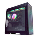QUADRO QT100 TITAN Gaming Kasa Pencereli 3D 4xRGB FAN - KAR64348 - Görsel 5