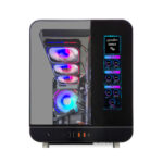 QUADRO QX100 EAGLE Gaming Kasa Pencereli Led Ekran Siyah 9xRGB FAN - KAR64346 - Görsel 2