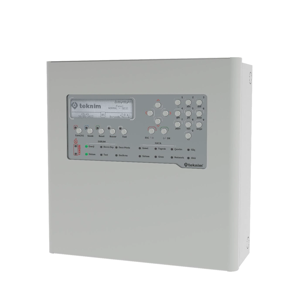 MoW0tGIBmXz4GzGxRRL4A1pL6kDdRbgrA9WxoTbV TEKNİM TFP-2214 Akıllı Adresli Yangın Alarm Paneli, 4 Loop - KAR63054 - Görsel 1