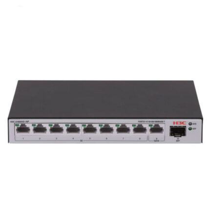 H3C Aolynk S1600V2-10P-HPWR 8GE PoE+ (125W), 1x GE, 1xSFP Metal Yönetilebilir Sw - KAR63508