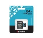 KINGSTON 64GB CanvasGo+ microSDXC 200MB/s A2 U3 V30 Card + Adaptör - KAR65406 - Görsel 3