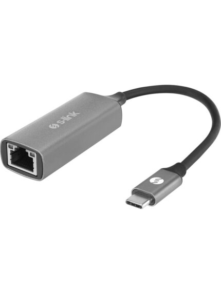 S-LINK SW-U336 Gri Metal Type-C to RJ45 10/100/1000Mbps Gigabit Adaptör - KAR63317