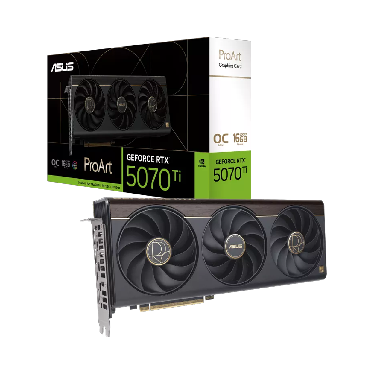 GU0PkfW19b5LfElBwEDHzi4N7IDxFP2CvHAKSyRE 16 GB ASUS PROART-RTX5070TI-O16G RTX 5070 TI GDDR7 256bitOC 1xHDMI 2xDP USB-C DL - KAR65507 - Görsel 1