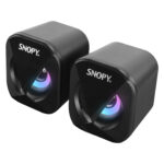 SNOPY SN-83U 2.0 Mini Led Işıklı 2Wx2CH Siyah USB Gaming Speaker Hoparlör - KAR65397 - Görsel 3
