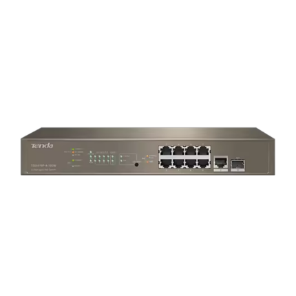 TENDA TEG5310P-8-150W 8GE PoE+ Port (150W), 1xGE + 1x SFP Uplink L3 Yönetilebili - KAR64963
