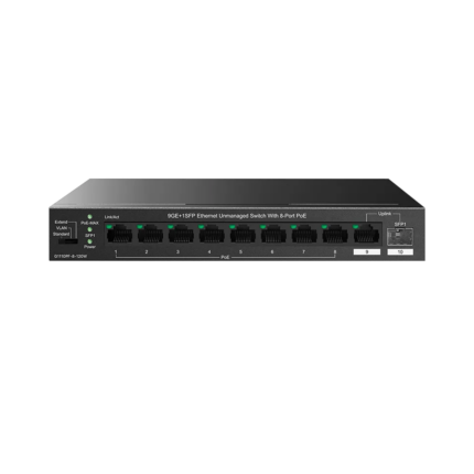 TENDA TEG1110PF-8-120W 8GE PoE+ Port (120W), 1xGE + 1x SFP Uplink Desktop Switch - KAR64444