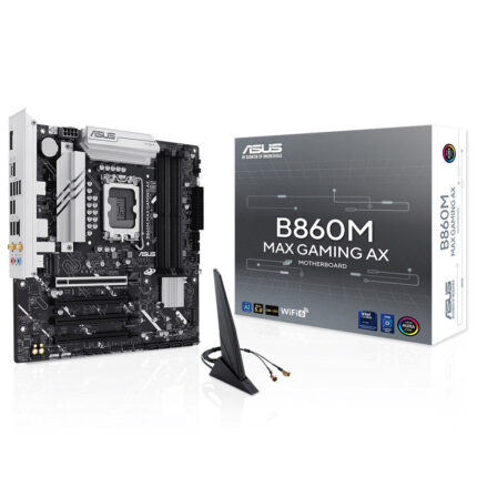 ASUS B860M MAX GAMING AX LGA1851 DDR5 8666 DP 3xM2 USB3.2 WiFi 6+BT 2.5Gbit mATX - KAR64229