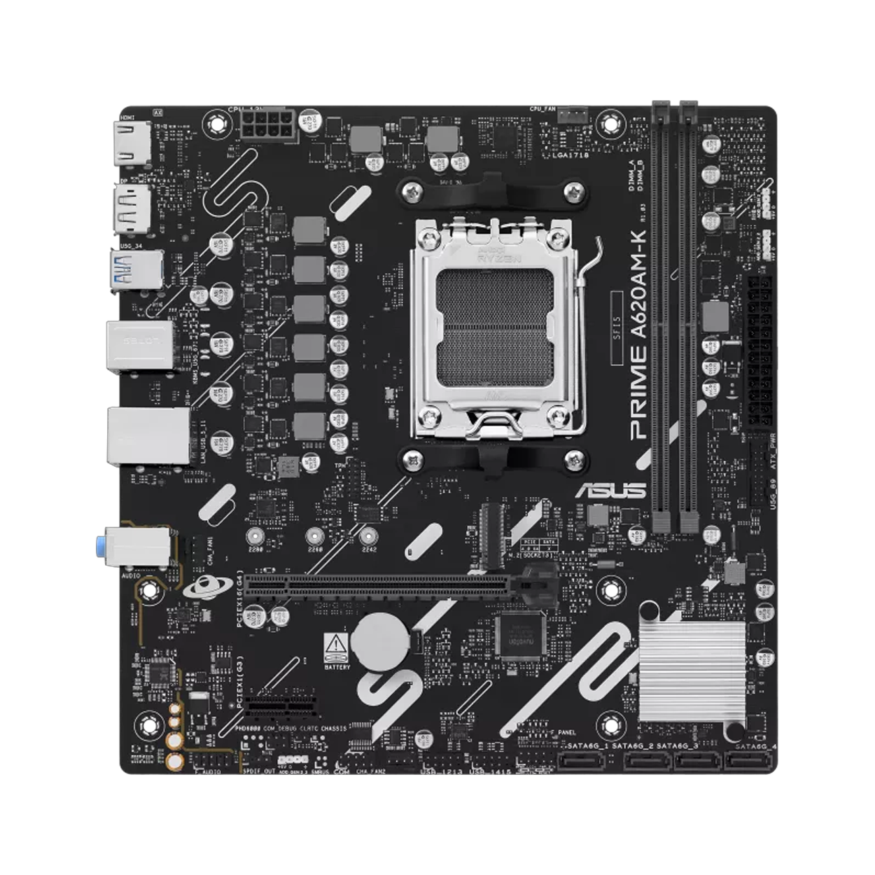 fvWtTlvsUoK18vV1ONjiTMErMep9XP7mDgBBISMq ASUS PRIME A620AM-K AMD A620 AM5 DDR5 7600 DP HDMI M2 USB3.2 AURA RGB mATX - KAR65244 - Görsel 1