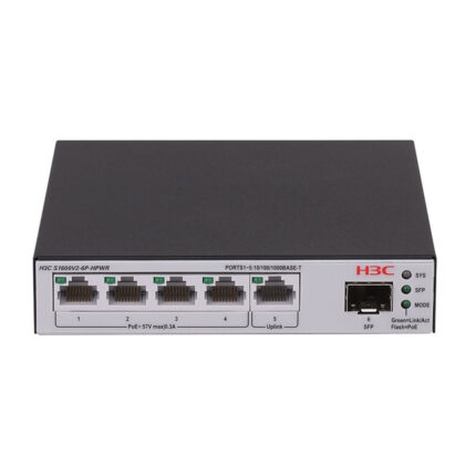 H3C Aolynk S1600V2-6P 4GE Port, 1xGE, 1xSFP Metal L2 Yönetilebilir Switch - KAR63506