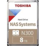 TOSHIBA N300 8 TB 7200RPM SATA3  512MB 7/24  1-8  Yuvalı Nas için - KAR63268