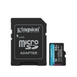 KINGSTON 64GB CanvasGo+ microSDXC 200MB/s A2 U3 V30 Card + Adaptör - KAR65406